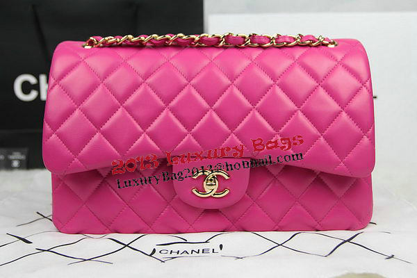 Chanel Classic Flap Bag Rose Original Leather CF1113 Gold Chanel Classic Flap Bag Rose Original Leather CF1113 Gold