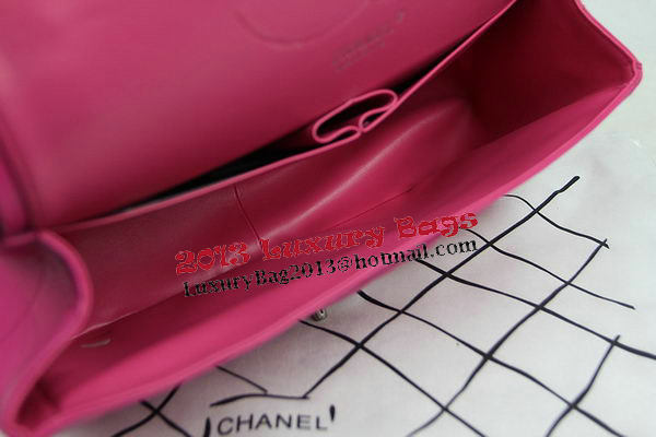 Chanel Classic Flap Bag Rose Original Leather CF1113 Silver Chanel Classic Flap Bag Rose Original Leather CF1113 Silver