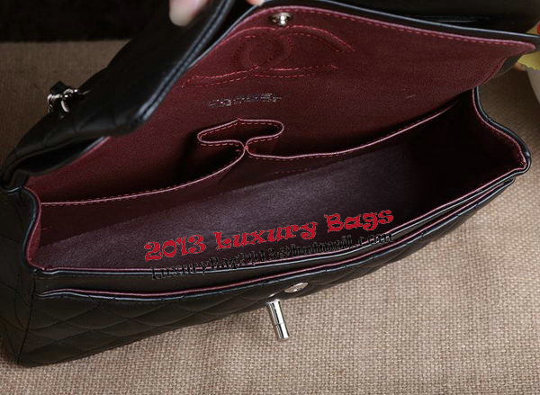 Chanel 2.55 Series Bag Original Black Sheepskin CHA1112 Silver Chanel 2.55 Series Bag Original Black Sheepskin CHA1112 Silver