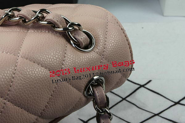 Chanel Classic Flap Bag Pink Cannage Pattern CF1113 Silver Chanel Classic Flap Bag Pink Cannage Pattern CF1113 Silver