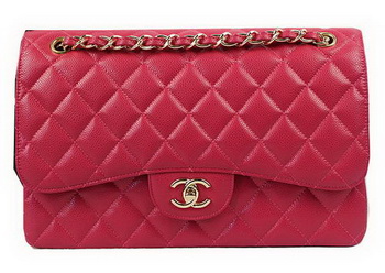 Chanel Classic Flap Bag Rose Cannage Pattern CF1113 Gold Chanel Classic Flap Bag Rose Cannage Pattern CF1113 Gold