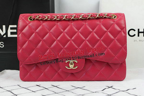 Chanel Classic Flap Bag Rose Cannage Pattern CF1113 Gold Chanel Classic Flap Bag Rose Cannage Pattern CF1113 Gold