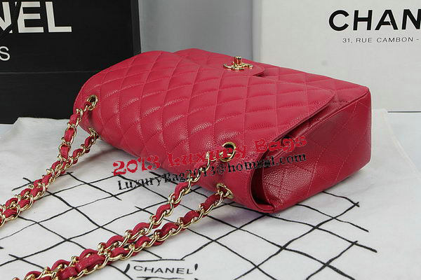 Chanel Classic Flap Bag Rose Cannage Pattern CF1113 Gold Chanel Classic Flap Bag Rose Cannage Pattern CF1113 Gold