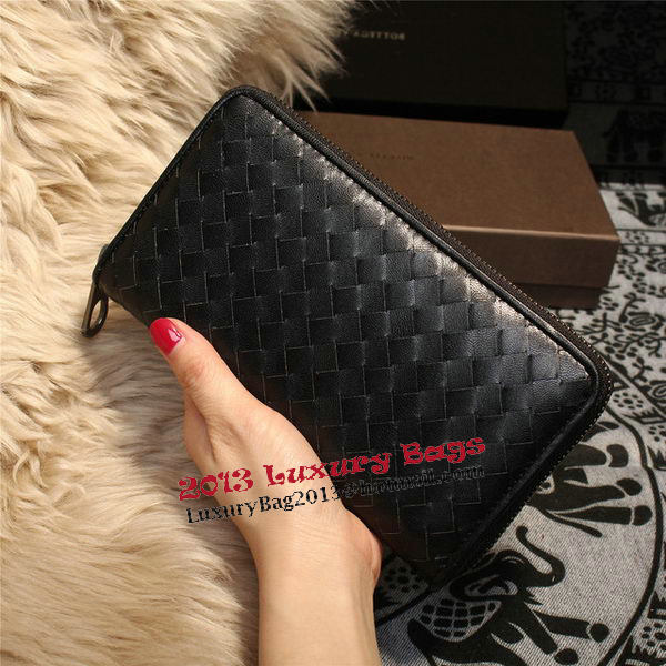 Bottega Veneta Intrecciato Nappa Zip Around Wallets 114073 Black Bottega Veneta Intrecciato Nappa Zip Around Wallets 114073 Black