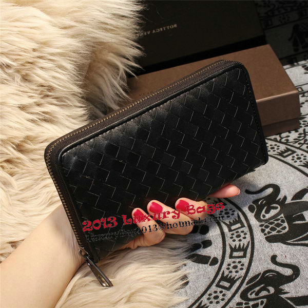 Bottega Veneta Intrecciato Nappa Zip Around Wallets 114073 Black Bottega Veneta Intrecciato Nappa Zip Around Wallets 114073 Black