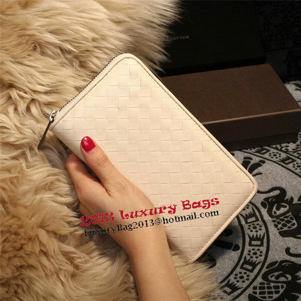 Bottega Veneta Intrecciato Nappa Zip Around Wallets 114073 OffWhite Bottega Veneta Intrecciato Nappa Zip Around Wallets 114073 OffWhite