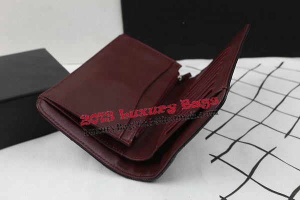 Chanel Bi-Fold Wallet Black Original Cannage Pattern A31509 Silver Chanel Bi-Fold Wallet Black Original Cannage Pattern A31509 Silver