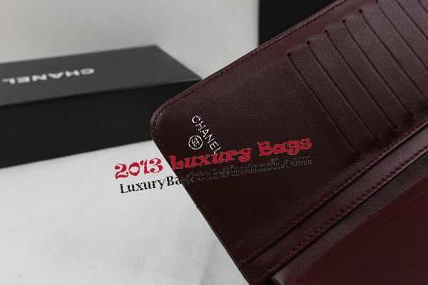 Chanel Bi-Fold Wallet Black Original Sheepskin A31509 Silver Chanel Bi-Fold Wallet Black Original Sheepskin A31509 Silver