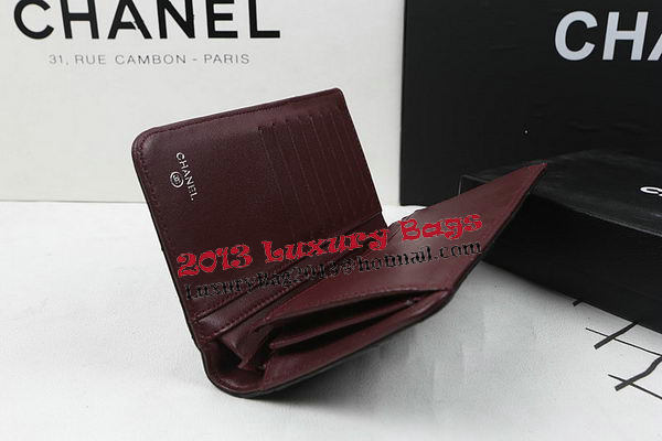 Chanel Bi-Fold Wallet Black Original Sheepskin A31509 Silver Chanel Bi-Fold Wallet Black Original Sheepskin A31509 Silver