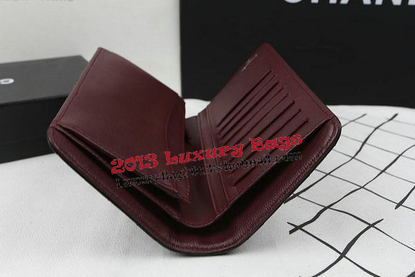 Chanel Bi-Fold Wallet Black Original Sheepskin A31509 Silver Chanel Bi-Fold Wallet Black Original Sheepskin A31509 Silver