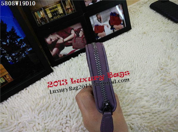 Bottega Veneta Intrecciato Nappa Zip Around Wallet BV5808 Lavender Bottega Veneta Intrecciato Nappa Zip Around Wallet BV5808 Lavender