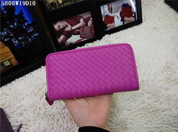 Bottega Veneta Intrecciato Nappa Zip Around Wallet BV5808 Rose Bottega Veneta Intrecciato Nappa Zip Around Wallet BV5808 Rose