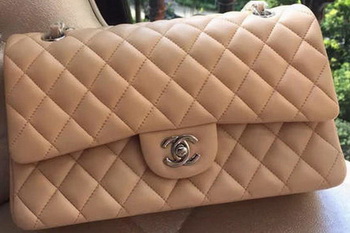 Chanel 2.55 Series Flap Bag Apricot Original Leather A01112 Silver Chanel 2.55 Series Flap Bag Apricot Original Leather A01112 Silver