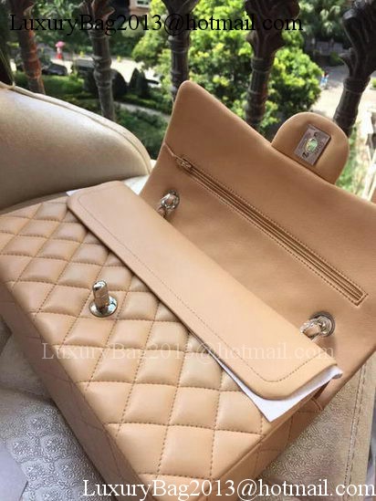 Chanel 2.55 Series Flap Bag Apricot Original Leather A01112 Silver Chanel 2.55 Series Flap Bag Apricot Original Leather A01112 Silver