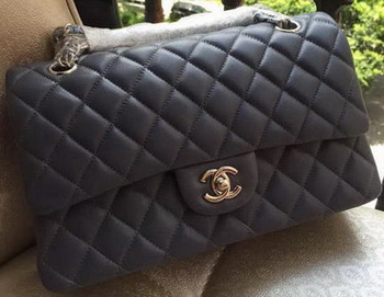 Chanel 2.55 Series Flap Bag Grey Original Leather A01112 Silver Chanel 2.55 Series Flap Bag Grey Original Leather A01112 Silver