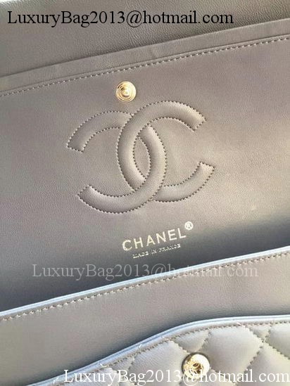 Chanel 2.55 Series Flap Bag Grey Original Leather A01112 Silver Chanel 2.55 Series Flap Bag Grey Original Leather A01112 Silver
