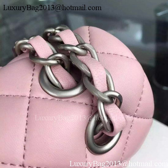 Chanel 2.55 Series Flap Bag Pink Sheepskin Leather A06375 Silver Chanel 2.55 Series Flap Bag Pink Sheepskin Leather A06375 Silver