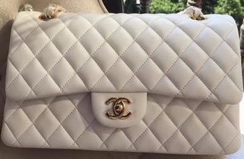 Chanel 2.55 Series Flap Bag White Original Leather A01112 Gold Chanel 2.55 Series Flap Bag White Original Leather A01112 Gold