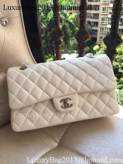 Chanel 2.55 Series Flap Bag White Original Leather A01112 Silver Chanel 2.55 Series Flap Bag White Original Leather A01112 Silver