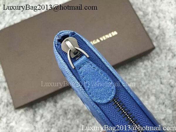 Bottega Veneta Intrecciato Leather Clutch BV144077 Blue Bottega Veneta Intrecciato Leather Clutch BV144077 Blue