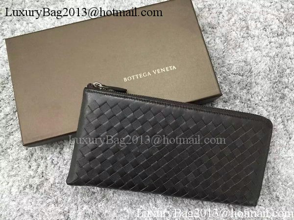 Bottega Veneta Intrecciato Leather Clutch BV144077 Brown Bottega Veneta Intrecciato Leather Clutch BV144077 Brown