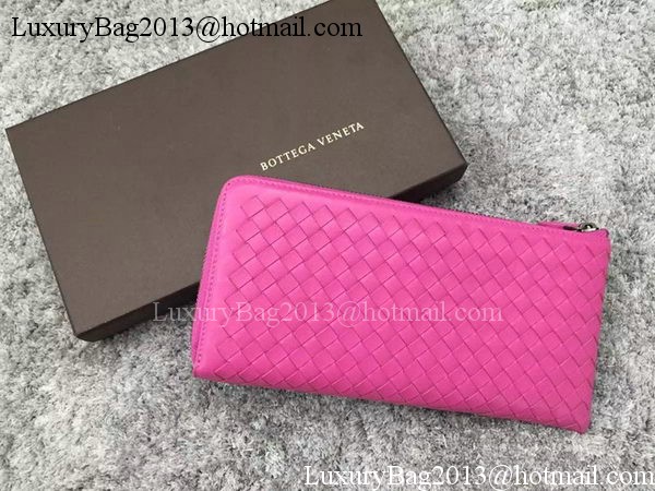 Bottega Veneta Intrecciato Leather Clutch BV144077 Rose Bottega Veneta Intrecciato Leather Clutch BV144077 Rose