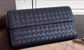 Bottega Veneta Intrecciato Nappa Tri-Flod Wallet BV150507 Royal Bottega Veneta Intrecciato Nappa Tri-Flod Wallet BV150507 Royal