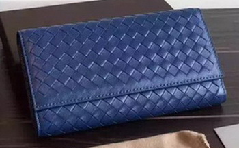 Bottega Veneta Intrecciato Nappa Tri-Flod Wallet BV150507 RoyalBlue Bottega Veneta Intrecciato Nappa Tri-Flod Wallet BV150507 RoyalBlue