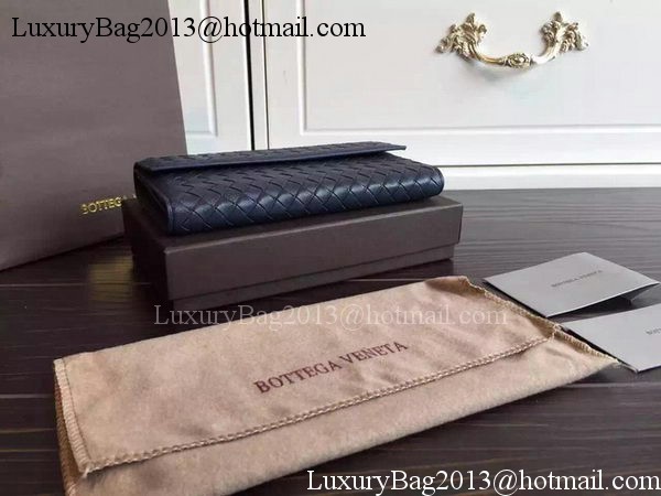 Bottega Veneta Intrecciato Nappa Tri-Flod Wallet BV150507 Royal Bottega Veneta Intrecciato Nappa Tri-Flod Wallet BV150507 Royal