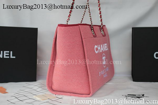 Chanel Medium Canvas Tote Shopping Bag A67001 Pink Chanel Medium Canvas Tote Shopping Bag A67001 Pink
