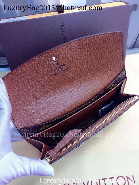 Louis Vuitton Monogram Canvas Emilie Wallet Rouge M60136 Brown Louis Vuitton Monogram Canvas Emilie Wallet Rouge M60136 Brown