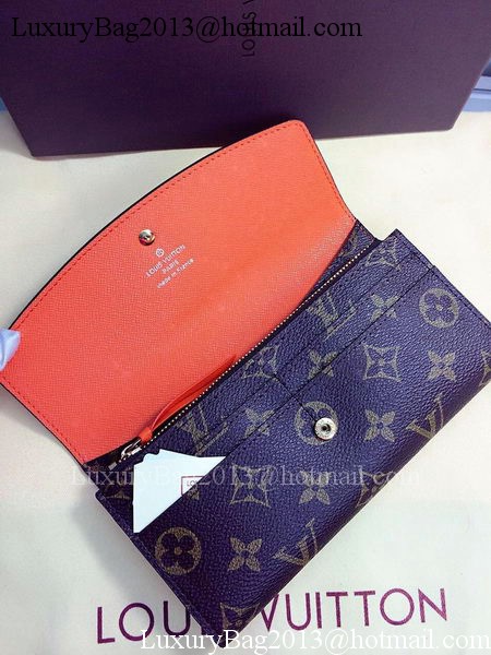 Louis Vuitton Monogram Canvas Emilie Wallet Rouge M60136 Orange Louis Vuitton Monogram Canvas Emilie Wallet Rouge M60136 Orange