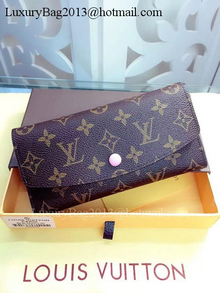 Louis Vuitton Monogram Canvas Emilie Wallet Rouge M60136 Pink Louis Vuitton Monogram Canvas Emilie Wallet Rouge M60136 Pink