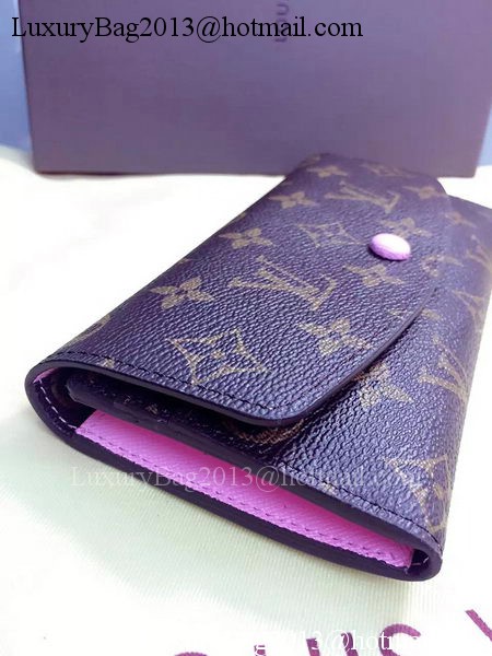 Louis Vuitton Monogram Canvas Emilie Wallet Rouge M60136 Pink Louis Vuitton Monogram Canvas Emilie Wallet Rouge M60136 Pink