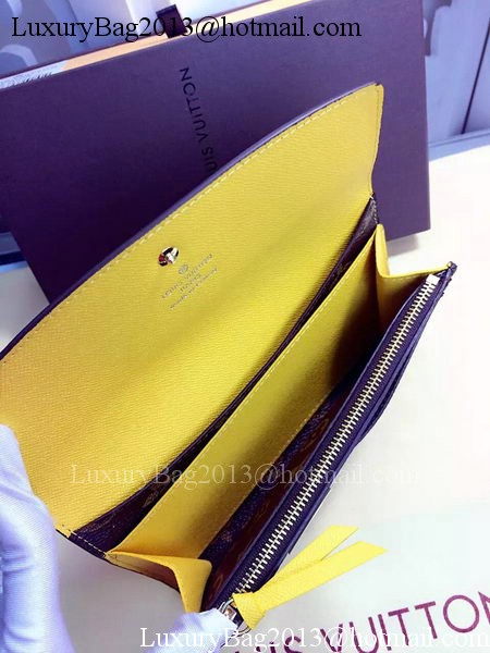 Louis Vuitton Monogram Canvas Emilie Wallet Rouge M60136 Yellow Louis Vuitton Monogram Canvas Emilie Wallet Rouge M60136 Yellow