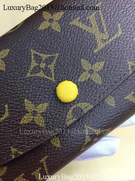 Louis Vuitton Monogram Canvas Emilie Wallet Rouge M60136 Yellow Louis Vuitton Monogram Canvas Emilie Wallet Rouge M60136 Yellow
