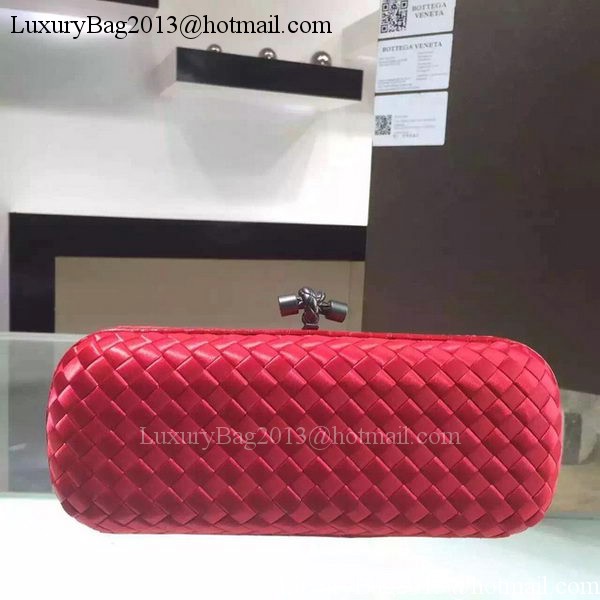 Bottega Veneta STRETCH Knot Sheepskin Leather Clutch BV8651 Red Bottega Veneta STRETCH Knot Sheepskin Leather Clutch BV8651 Red