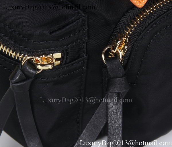 Burberry Backpack Fabric BU40166 Black&Orange Burberry Backpack Fabric BU40166 Black&Orange
