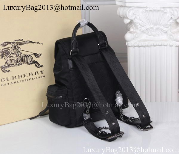 Burberry Backpack Fabric BU40166 Black Burberry Backpack Fabric BU40166 Black