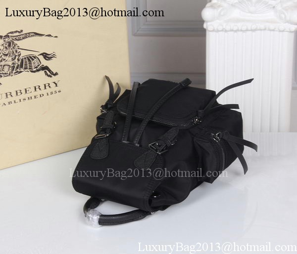Burberry Backpack Fabric BU40166 Black Burberry Backpack Fabric BU40166 Black