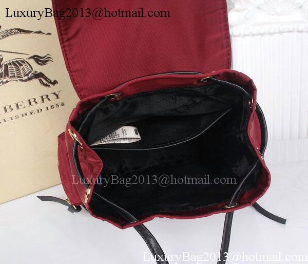 Burberry Backpack Fabric BU40166 Red Burberry Backpack Fabric BU40166 Red