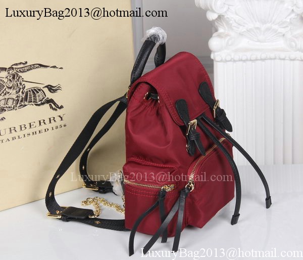 Burberry Backpack Fabric BU40166 Red Burberry Backpack Fabric BU40166 Red