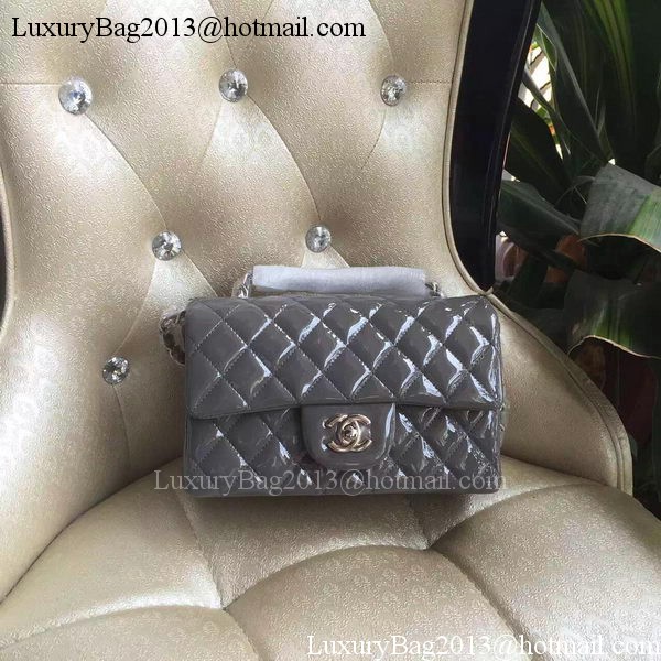 Chanel mini Classic Flap Bag Original Patent A1116 Grey