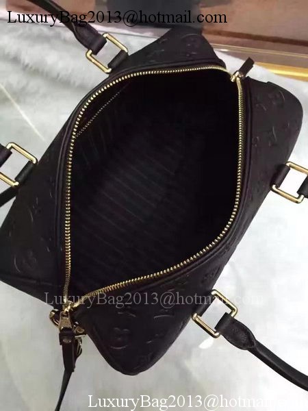 Louis Vuitton Monogram Empreinte Speedy 30 Bag M40762 Black Louis Vuitton Monogram Empreinte Speedy 30 Bag M40762 Black