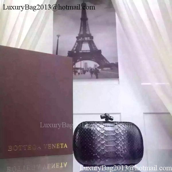 Bottega Veneta Snake Leather Knot Clutch BV8653 Silver Bottega Veneta Snake Leather Knot Clutch BV8653 Silver