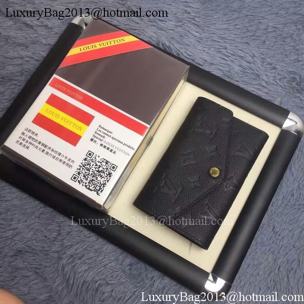 Louis Vuitton Monogram Empreinte COMPACT CURIEUSE WALLET M60568 Black Louis Vuitton Monogram Empreinte COMPACT CURIEUSE WALLET M60568 Black