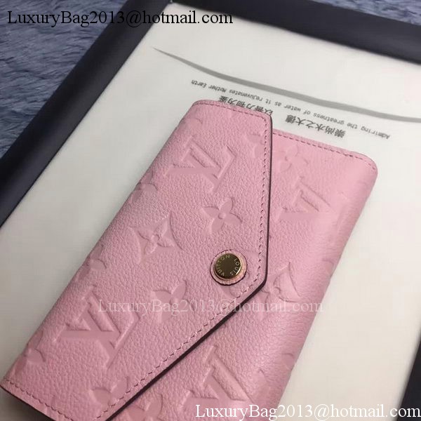 Louis Vuitton Monogram Empreinte COMPACT CURIEUSE WALLET M60568 Pink Louis Vuitton Monogram Empreinte COMPACT CURIEUSE WALLET M60568 Pink
