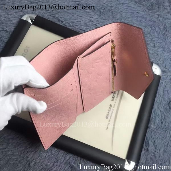 Louis Vuitton Monogram Empreinte COMPACT CURIEUSE WALLET M60568 Pink Louis Vuitton Monogram Empreinte COMPACT CURIEUSE WALLET M60568 Pink