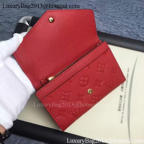 Louis Vuitton Monogram Empreinte COMPACT CURIEUSE WALLET M60568 Red Louis Vuitton Monogram Empreinte COMPACT CURIEUSE WALLET M60568 Red