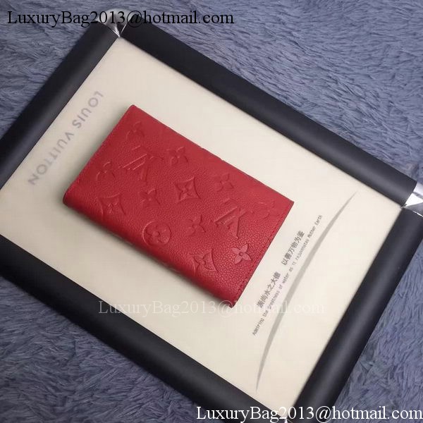 Louis Vuitton Monogram Empreinte COMPACT CURIEUSE WALLET M60568 Red Louis Vuitton Monogram Empreinte COMPACT CURIEUSE WALLET M60568 Red